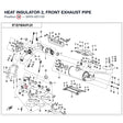 HEAT INSULATOR 2, FRONT EXHAUST PIPE product image