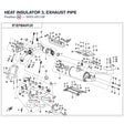HEAT INSULATOR 3, EXHAUST PIPE product image