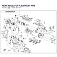 HEAT INSULATOR 4, EXHAUST PIPE product image