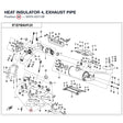 HEAT INSULATOR 4, EXHAUST PIPE product image