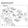 REAR EXHAUST PIPE ASSY product image