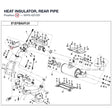 HEAT INSULATOR, REAR PIPE product image