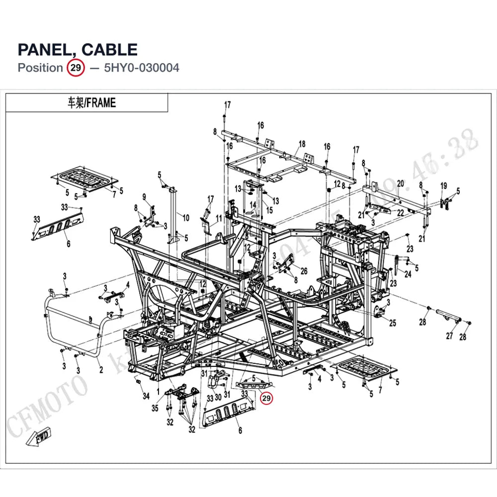PANEL, CABLE product image