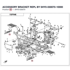 ACCESSORY BRACKET REPL BY 5HY0-030070-10000 product image