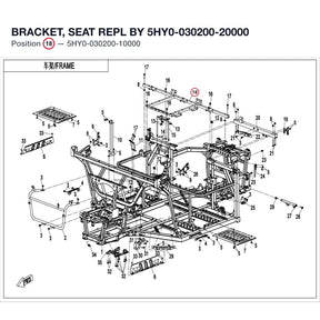 BRACKET, SEAT REPL BY 5HY0-030200-20000 product image