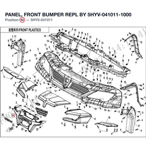 PANEL, FRONT BUMPER REPL BY 5HYV-041011-1000 product image