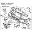 GUARD, RH HEADLIGHT product image
