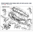 FRONT INNER LOCK PANEL REPL BY 5HY#-041031-1000 product image