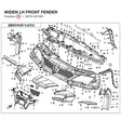 WIDEN LH FRONT FENDER product image