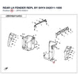 REAR LH FENDER REPL BY 5HY#-042011-1000 product image