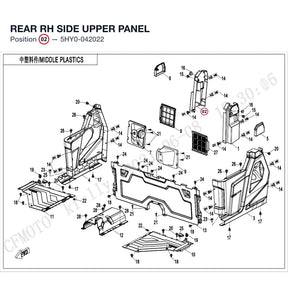 REAR RH SIDE UPPER PANEL product image