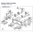 MOUNT COVER, RH HINGE product image