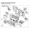 FRONT AIR OUTLET PORT, RH product image