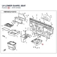LH LOWER GUARD, SEAT product image