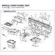 MIDDLE LOWER GUARD, SEAT product image