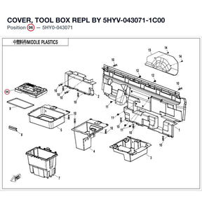 COVER, TOOL BOX REPL BY 5HYV-043071-1C00 product image