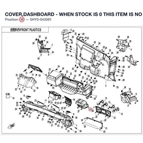 COVER,DASHBOARD - WHEN STOCK IS 0 THIS ITEM IS NO LONGER AVAILABLE product image