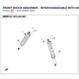 FRONT SHOCK ABSORBER - INTERCHANGEABLE WITH  5HY0-050500-00001 product image