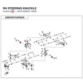 RH STEERING KNUCKLE product image