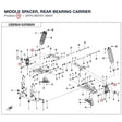 MIDDLE SPACER, REAR BEARING CARRIER product image