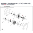 BRACKET, FRONT WHEEL REPL BY 5HYV-070001-1400 product image