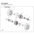 NUT, WHEEL product image