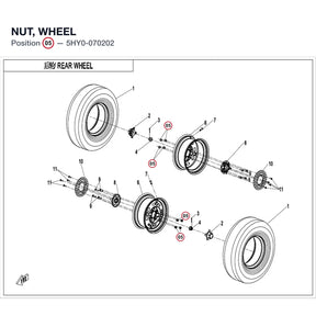 NUT, WHEEL product image