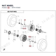 NUT, WHEEL product image