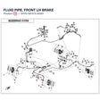 FLUID PIPE, FRONT LH BRAKE product image