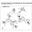 RH FRONT BRAKE FLUID HOSE REPL BY 5HYV-081020-2500 product image