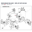 REAR BRAKE PAD ASSY - REPL BY 5HYV-0813A0 product image