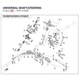 UNIVERSAL SHAFT,STEERING product image