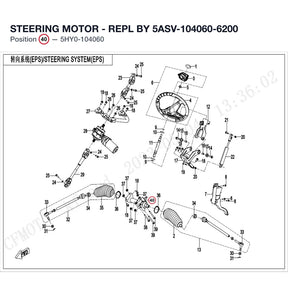 STEERING MOTOR - REPL BY 5ASV-104060-6200 product image