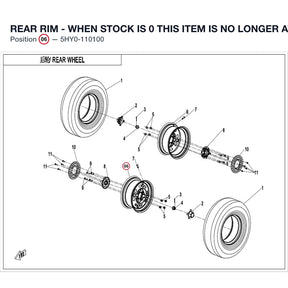 REAR RIM - WHEN STOCK IS 0 THIS ITEM IS NO LONGER AVAILABLE product image