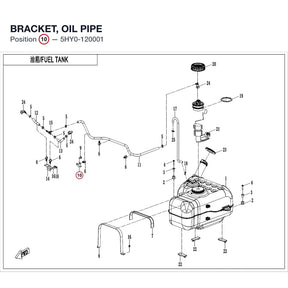 BRACKET, OIL PIPE product image