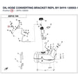 OIL HOSE CONVERTING BRACKET REPL BY 5HY#-120003-1000 product image