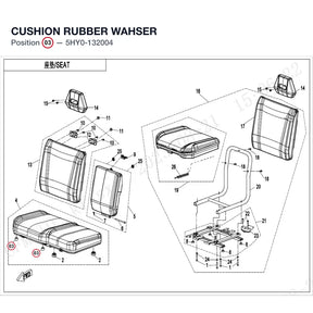 CUSHION RUBBER WAHSER product image