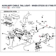 AUXILIARY CABLE, TAIL LIGHT - WHEN STOCK IS 0 THIS ITEM IS NO LONGER AVAILABLE product image