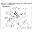 USB OUTPUT SOCKET ASSY Repl by 6NT1-150500 product image
