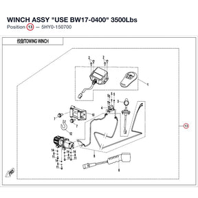 WINCH ASSY "USE BW17-0400" product image
