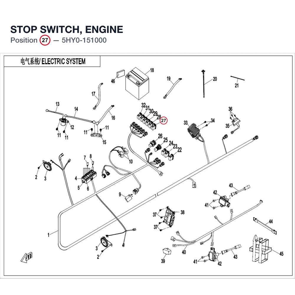 STOP SWITCH, ENGINE product image