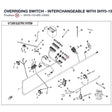 OVERRIDING SWITCH - INTERCHANGEABLE WITH  5HY0-151400 product image
