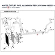 WATER OUTLET PIPE, ALUMINUM REPL BY 5HYV-180007-1C00 product image