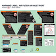 WARNING LABEL, AIR FILTER AIR INLET PORT product image