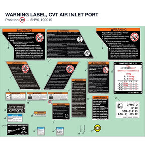 WARNING LABEL, CVT AIR INLET PORT product image