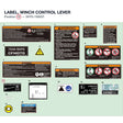 LABEL, WINCH CONTROL LEVER product image