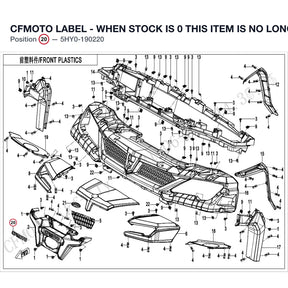 CFMOTO LABEL - WHEN STOCK IS 0 THIS ITEM IS NO LONGER AVAILABLE product image