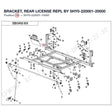 BRACKET, REAR LICENSE REPL BY 5HY0-220001-20000 product image