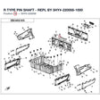 R TYPE PIN SHAFT - REPL BY 5HY#-220008-1000 product image