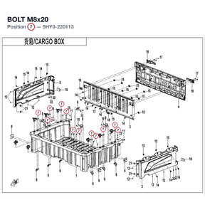 BOLT M8x20 product image